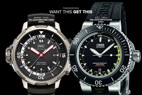 Want This, Get This: IWC Aquatimer Deep Three or ORIS